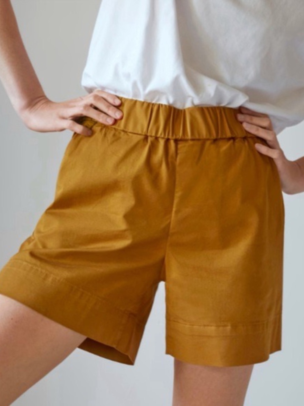 Everlane Elastic Waist Easy Shorts - Amber Size 0